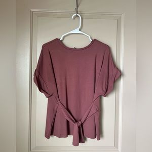 Express Women’s Maroon Business Top- Size Small